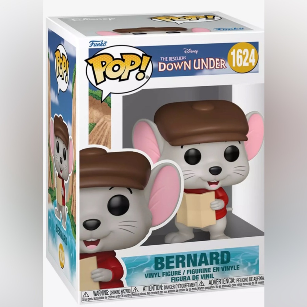 Funko Disney The Rescuers Down Under Pop! Bernard Vinyl Figure New